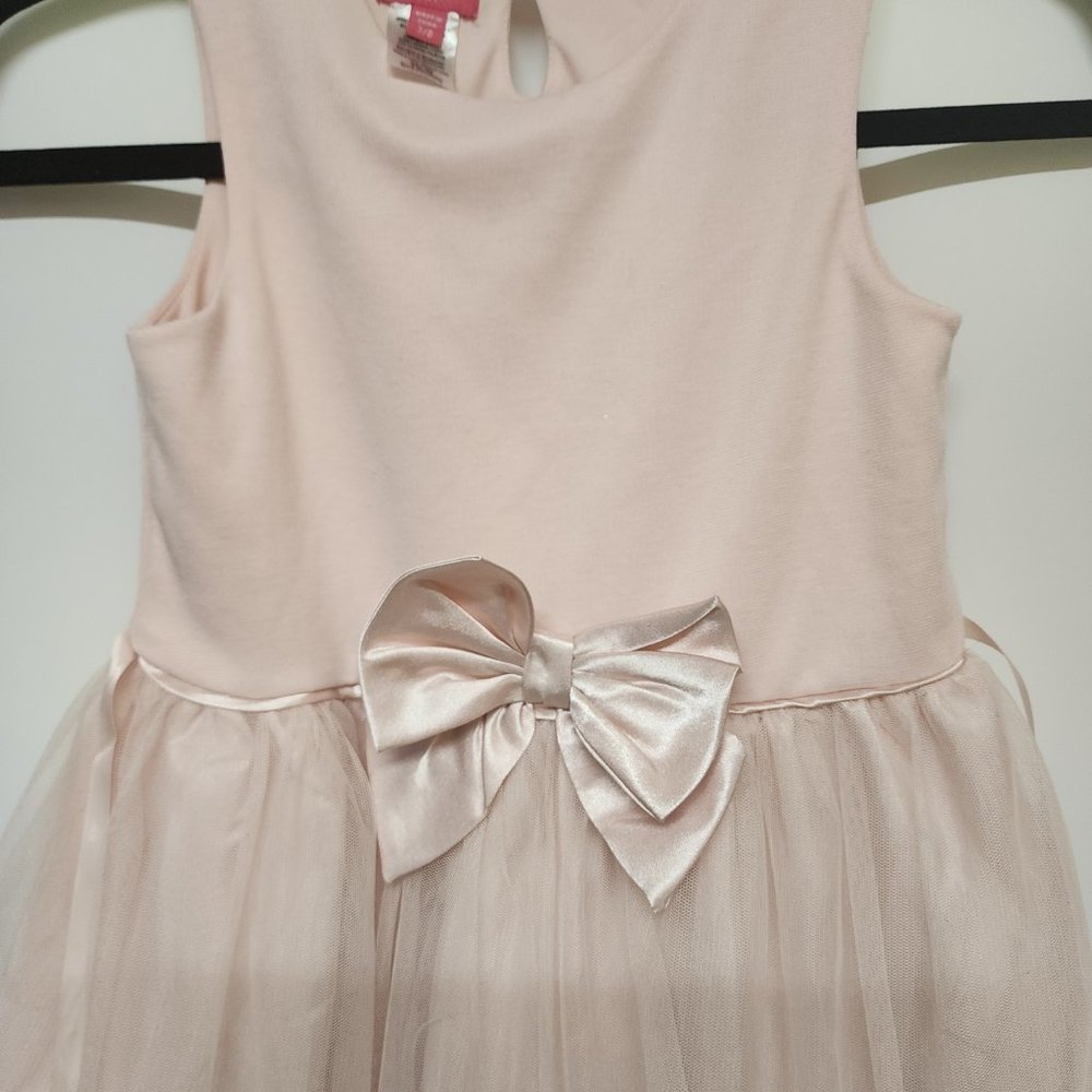 Girls Dress Size 7/8 Rose Gold Unicorn Tulle Dress